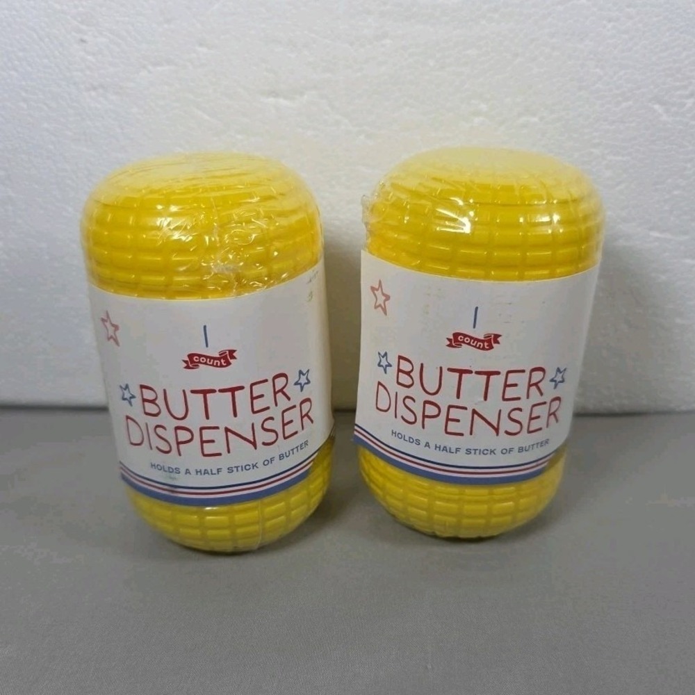 Butter Dispensers Corn On The Cobb Holds Half Stick Of Butter Set Of 2